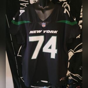 Nike Legacy Black Alternate-New York Jets #74 Nick Mangold-Size 3XL